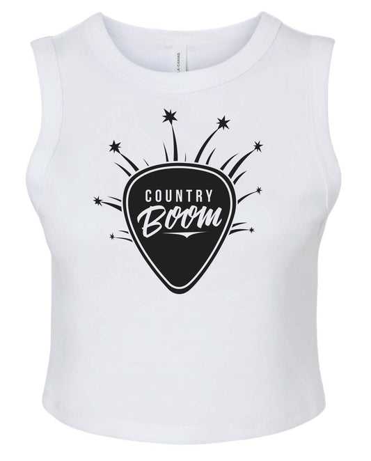 118-23 CB Ladies Rib Muscle Crop Tank