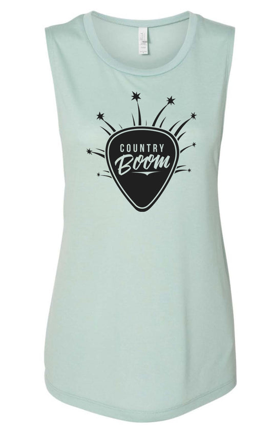 122-23 CB Ladies Flowy Scoop Muscle Tank