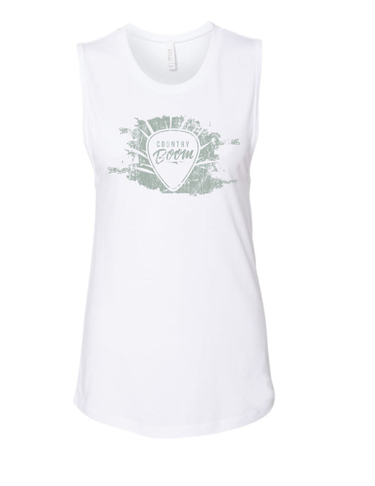 120 - CB Ladies Distressed Muscle Tank